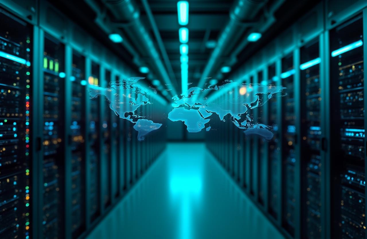 Secure server room and logistical data visualization